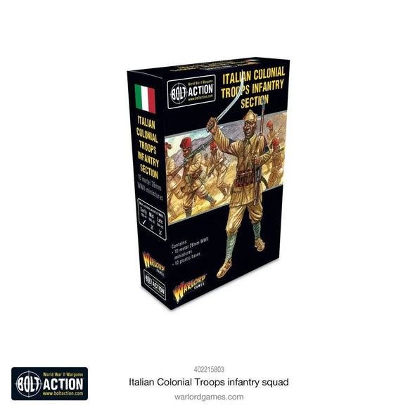 Bolt Action - Italy - Italian Colonial Troops Infantry Section available at 401 Games Canada