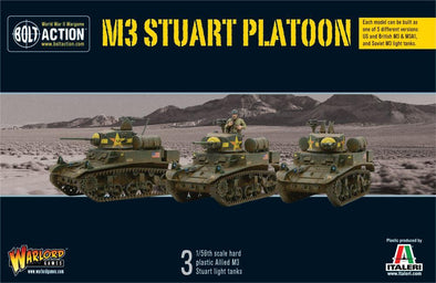 Bolt Action - United States - M3 Stuart Tank Platoon available at 401 Games Canada