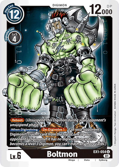 Boltmon - EX1-054 - Uncommon available at 401 Games Canada