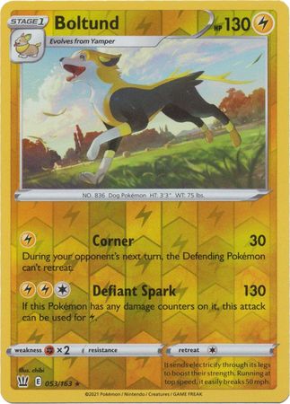 Boltund - 053/163 - Rare - Reverse Holo available at 401 Games Canada