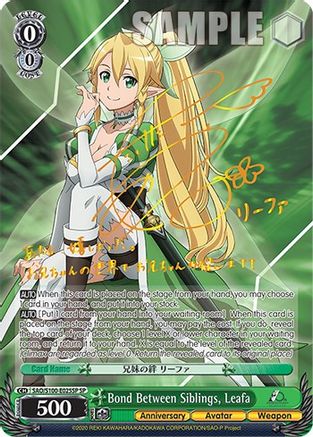 Bond Between Siblings, Leafa (SP) - SAO/S100-E025SP - Special Rare available at 401 Games Canada