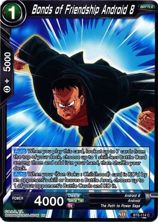 Bonds of Friendship Android 8 - BT6-114 - Common (Reprint) available at 401 Games Canada