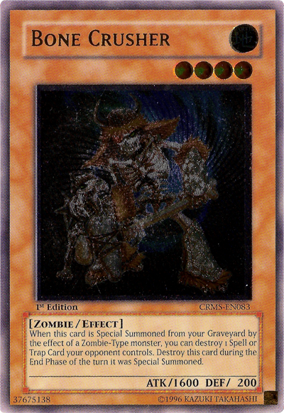 Bone Crusher - CRMS-EN083 - Ultimate Rare - 1st Edition available at 401 Games Canada