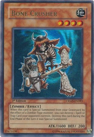 Bone Crusher - CRMS-EN083 - Ultra Rare - 1st Edition available at 401 Games Canada