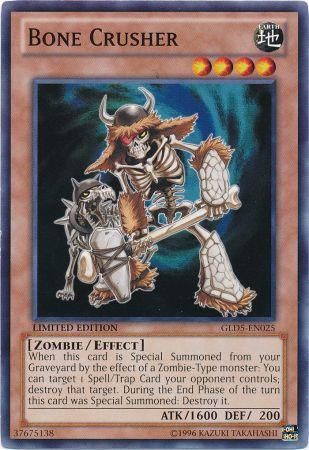 Bone Crusher - GLD5-EN025 - Common - Limited Edition available at 401 Games Canada