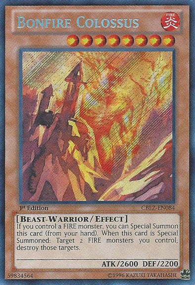 Bonfire Colossus - CBLZ-EN084 - Secret Rare - 1st Edition available at 401 Games Canada