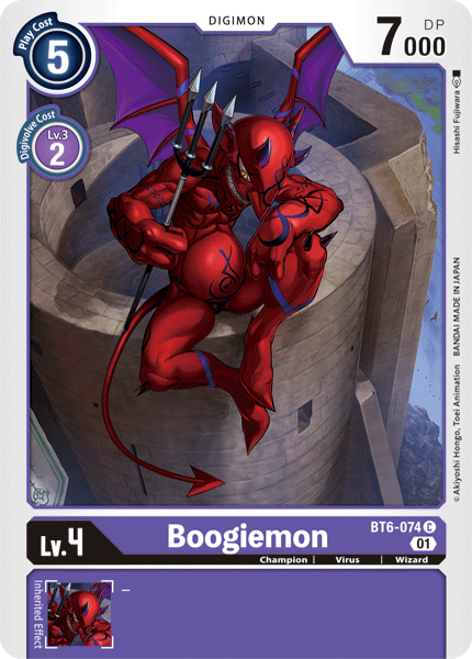 Boogiemon - BT6-074 - Common available at 401 Games Canada