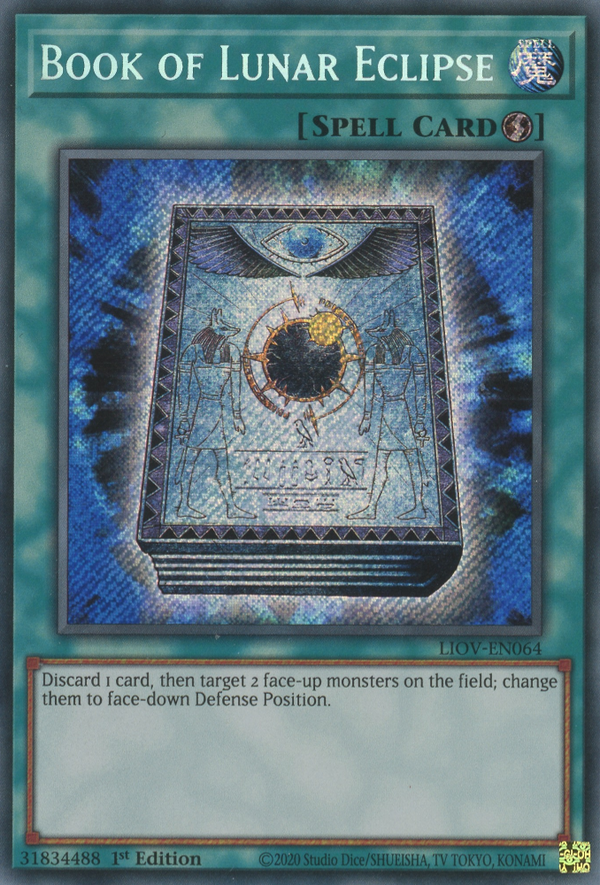Book of Lunar Eclipse - LIOV-EN064 - Secret Rare - 1st Edition available at 401 Games Canada