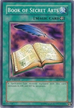 Book of Secret Arts - LOB-043 - Common - 1st Edition available at 401 Games Canada