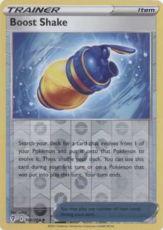 Boost Shake - 142/203 - Uncommon - Reverse Holo available at 401 Games Canada