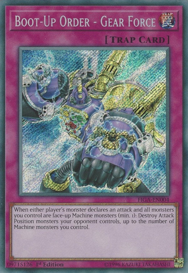 Boot-Up Order - Gear Force - FIGA-EN004 - Secret Rare - 1st Edition available at 401 Games Canada