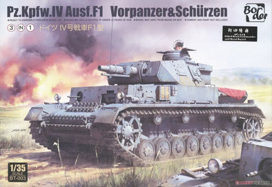 Border Model - Pz.Kpfw. IV Ausf. F1 Vorpanzer & Schürzen (3 in 1) 1/35 [BT003] available at 401 Games Canada