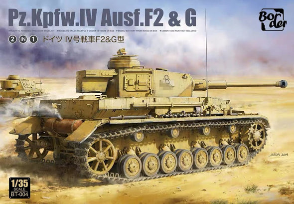 Border Model - Pz.Kpfw. IV Ausf. F2 & G (2 in 1) 1/35 [BT004] available at 401 Games Canada