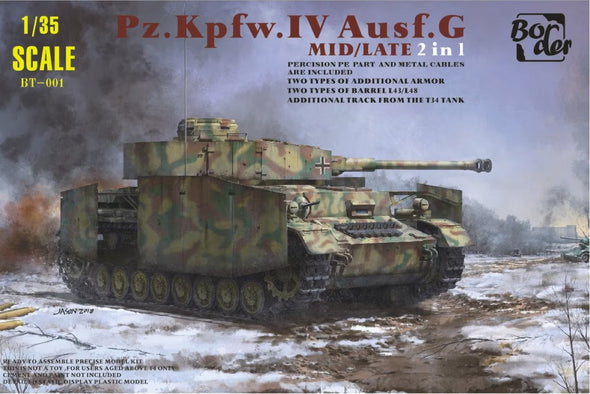 Border Model - Pz.Kpfw.IV Ausf.G Mid/Late (2 in 1) 1/35 [BT001] available at 401 Games Canada