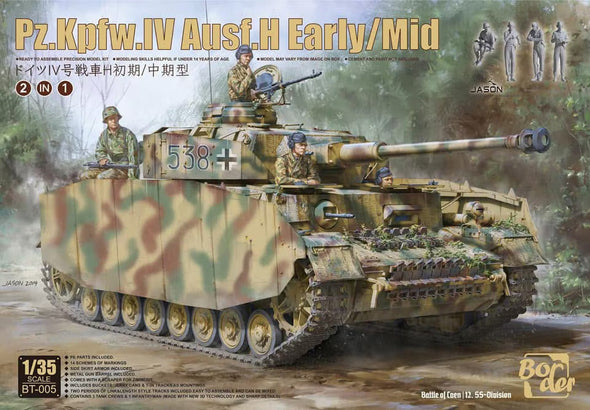 Border Model - Pz.Kpfw.IV Ausf.H Early/Mid (2 in 1) 1/35 [BT005] available at 401 Games Canada