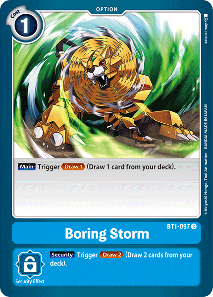 Boring Storm - BT1-097 - Common available at 401 Games Canada