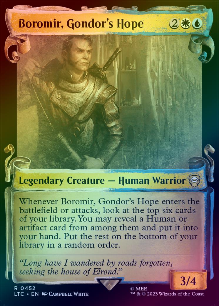 boromir card mtg Boromir, Gondor's Hope Tales of Middle-earth Commander (LTC) #132 Scryfall Magic: The Gathering Search