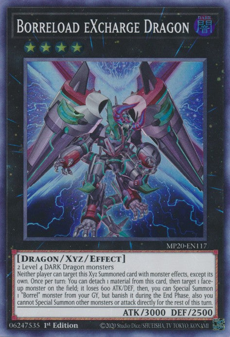 Borreload eXcharge Dragon - MP20-EN117 - Super Rare - 1st Edition available at 401 Games Canada