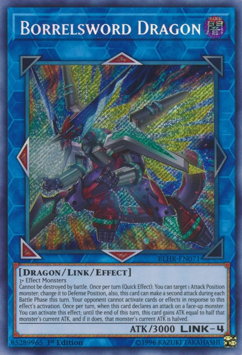 Borrelsword Dragon - BLHR-EN071 - Secret Rare - 1st Edition available at 401 Games Canada
