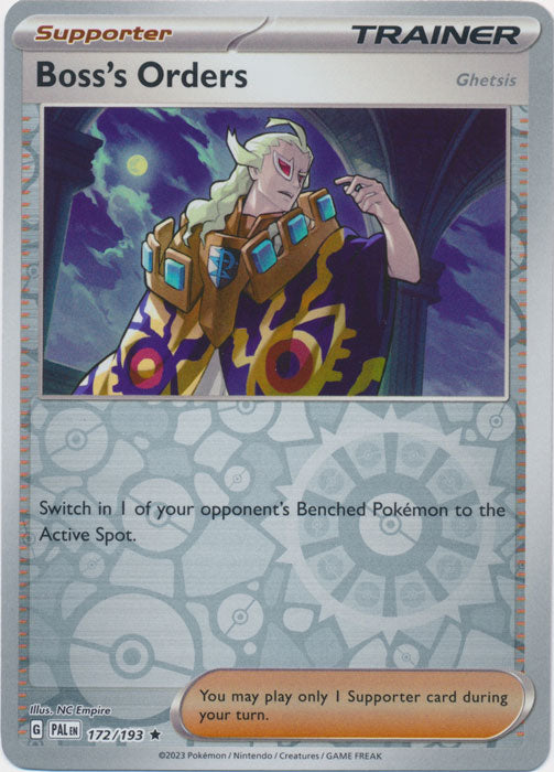 Boss's Orders - 172/193 - Rare - Reverse Holo available at 401 Games Canada