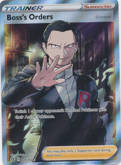 Boss's Orders - 189/192 - Full Art Ultra Rare available at 401 Games Canada