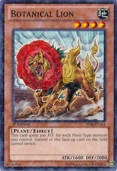 Botanical Lion - BP02-EN074 - Mosaic Rare - 1st Edition available at 401 Games Canada