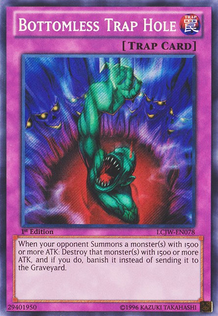 Bottomless Trap Hole - LCJW-EN078 - Secret Rare - 1st Edition available at 401 Games Canada