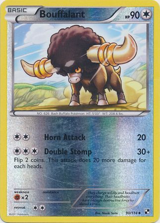 Bouffalant - 90/114 - Uncommon - Reverse Holo available at 401 Games Canada