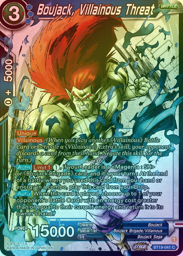 Boujack, Villainous Threat - BT19-041 - Common (Foil) available at 401 Games Canada