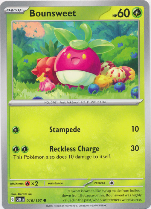 Bounsweet - 016/197 - Common available at 401 Games Canada