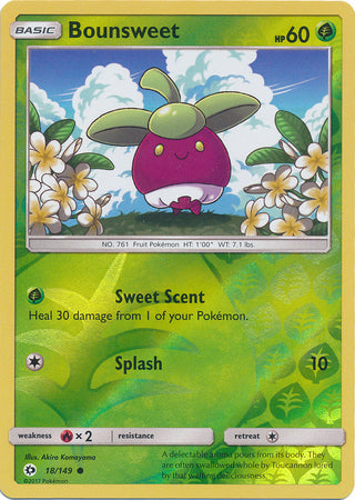 Bounsweet - 18/149 - Common - Reverse Holo available at 401 Games Canada