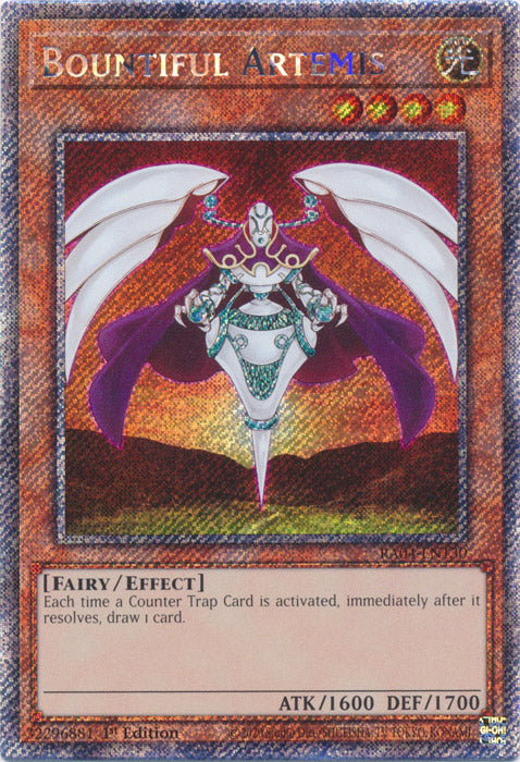 Bountiful Artemis (Platinum Secret Rare) - RA04-EN130 - Platinum Secret Rare - 1st Edition