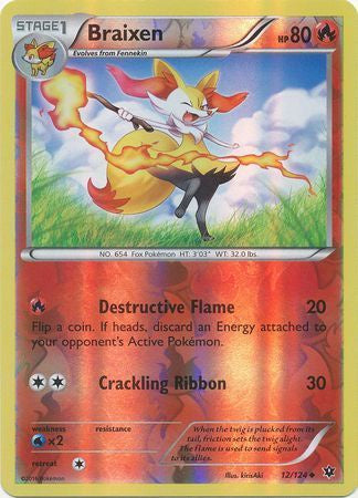 Braixen - 12/124 - Uncommon - Reverse Holo available at 401 Games Canada