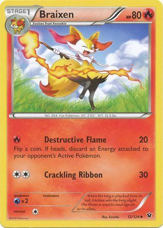 Braixen - 12/124 - Uncommon available at 401 Games Canada