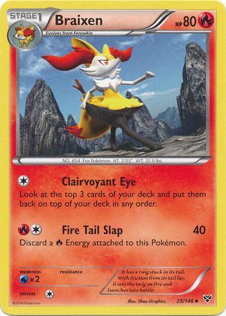 Braixen - 25/146 - Uncommon available at 401 Games Canada