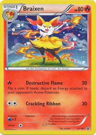 Braixen - XY161 - Holo Promo available at 401 Games Canada