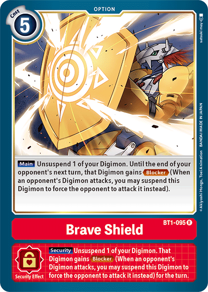 Brave Shield - BT1-095 - Rare available at 401 Games Canada