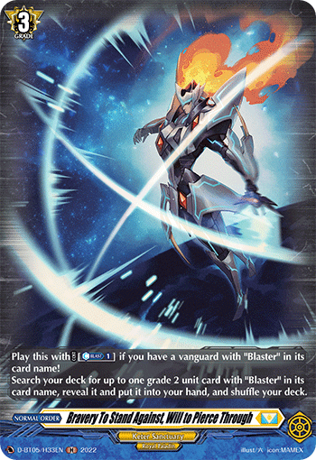 Bravery To Stand Against, Will to Pierce Through - D-BT05/H33 - Holo Rare available at 401 Games Canada