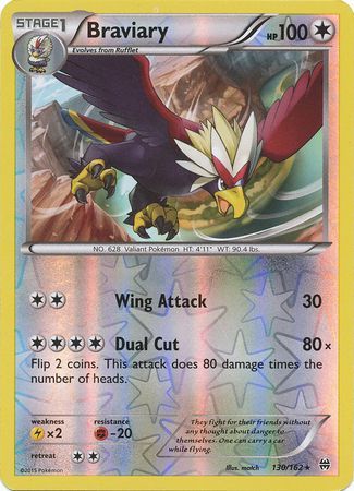 Braviary - 130/162 - Rare - Reverse Holo available at 401 Games Canada