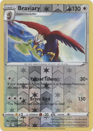 Braviary - 137/203 - Uncommon - Reverse Holo available at 401 Games Canada