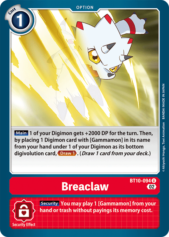 Breaclaw - BT10-094 - Uncommon available at 401 Games Canada