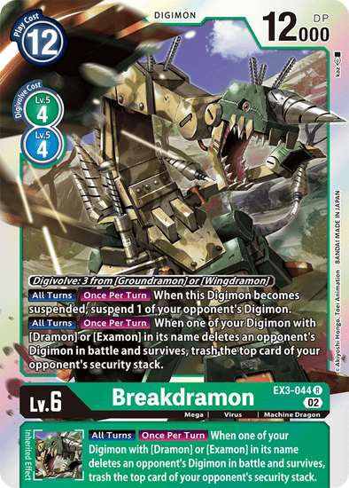 Breakdramon - EX3-044 - Rare available at 401 Games Canada