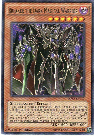 Breaker the Dark Magical Warrior - DUEA-EN040 - Rare - 1st Edition available at 401 Games Canada