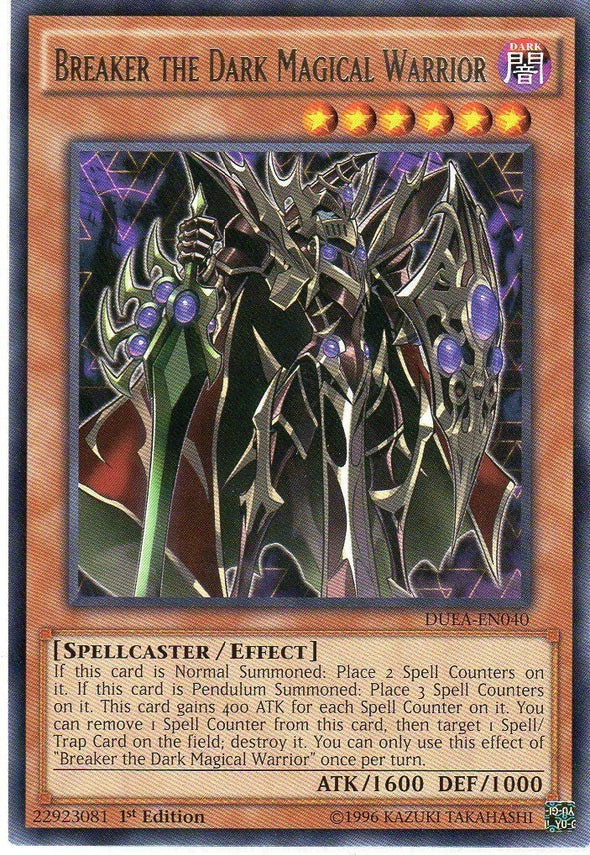 Breaker the Dark Magical Warrior - DUEA-EN040 - Rare - 1st Edition available at 401 Games Canada