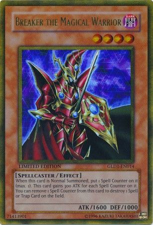 Breaker the Magical Warrior - GLD1-EN014 - Gold Rare - Limited Edition available at 401 Games Canada