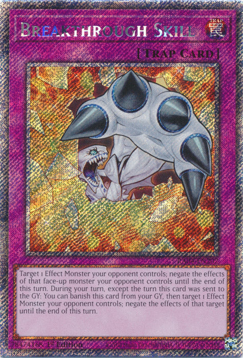 Breakthrough Skill (Platinum Secret Rare) - RA04-EN202 - Platinum Secret Rare - 1st Edition