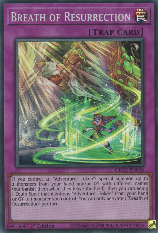 Breath of Resurrection - GRCR-EN036 - Super Rare - 1st Edition available at 401 Games Canada