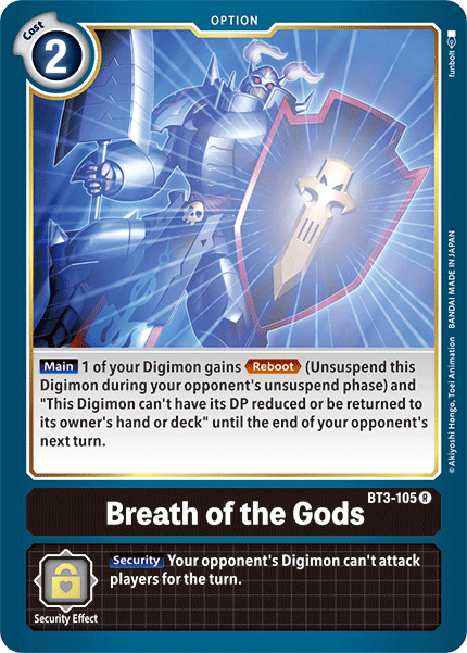 Breath of the Gods - BT3-105 - Rare available at 401 Games Canada