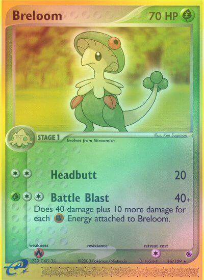 Breloom - 16/109 - Rare - Reverse Holo available at 401 Games Canada