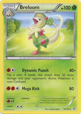 Breloom - 16/160 - Rare available at 401 Games Canada